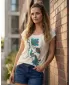 Damen-T-Shirt KIXMI JACKIE HELLBEIGE