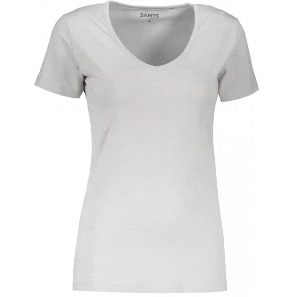  Frauen t -Shirt mit kurzen Ärmeln SAM 73 MELEKA LTSR614 HELLGRAU 