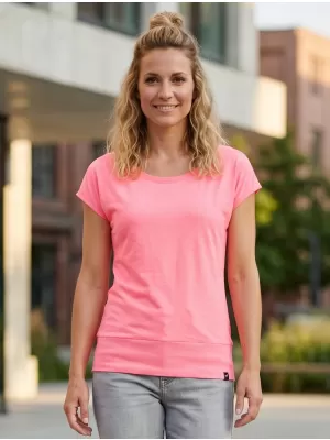 Frauen t -Shirt mit kurzen Ärmeln SAM 73 WT 796 NEON