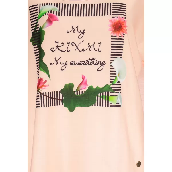  Damen-T-Shirt mit kurzen Ärmeln KIXMI JENNY HELL-PINK 
