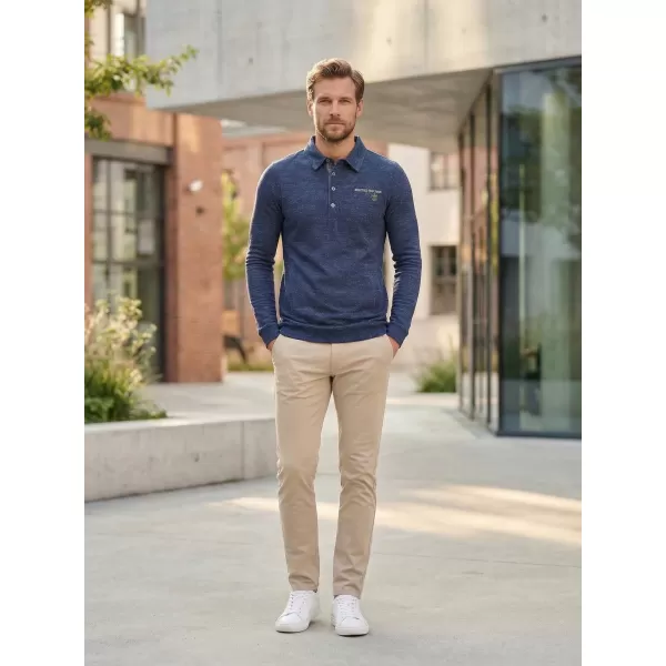  Herren-Sweatshirt KIXMI JASPER DUNKELBLAUE HIGHLIGHTS 