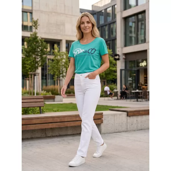  Frauen t -Shirt mit kurzen Ärmeln SAM 73 WT 801 NEON 