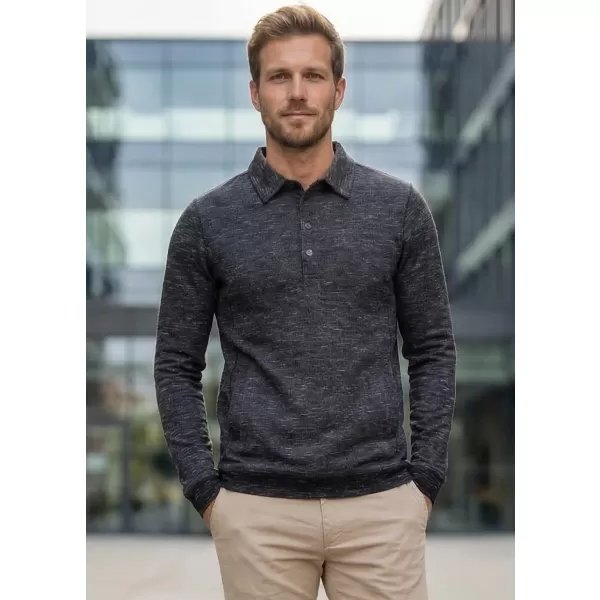  Herren-Sweatshirt KIXMI JASPER SCHWARZES HIGHLIGHT 