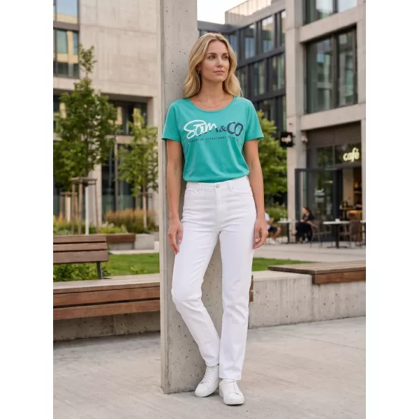  Frauen t -Shirt mit kurzen Ärmeln SAM 73 WT 801 NEON 