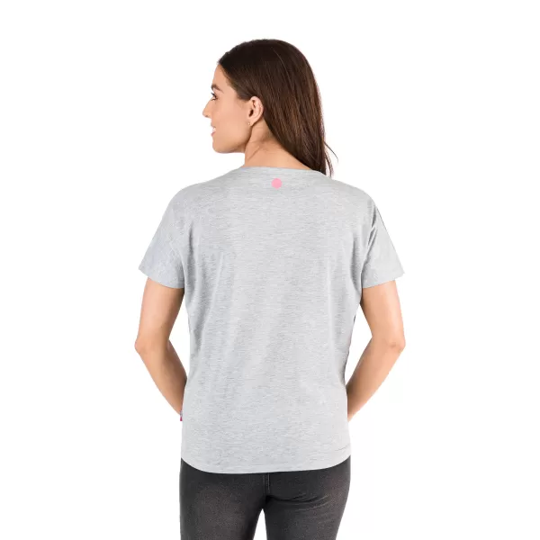  Frauen t -Shirt mit kurzen Ärmeln SAM 73 WT 801 HELLGRAU 