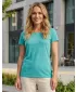 Frauen t -Shirt mit kurzen Ärmeln SAM 73 LTSR615 TÜRKIS