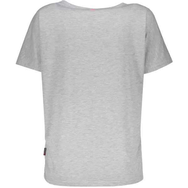  Frauen t -Shirt mit kurzen Ärmeln SAM 73 WT 801 HELLGRAU 