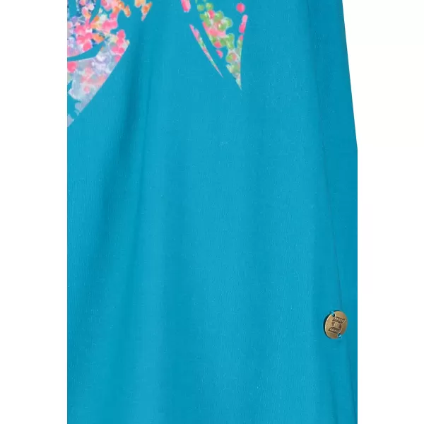  Damen-T-Shirt mit kurzen Ärmeln KIXMI JESSA BLAU GRÜN 