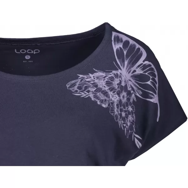  Damen-T-Shirt LOAP BABEA CLW2024 DUNKELBLAU 