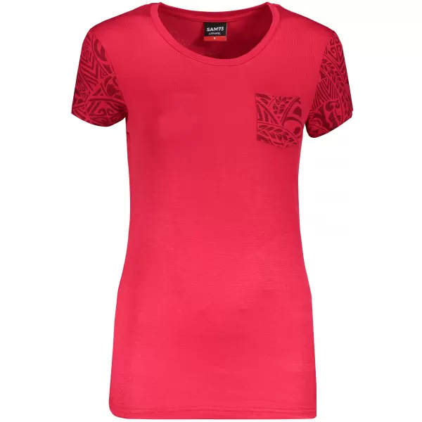  Frauen t -Shirt mit kurzen Ärmeln SAM 73 WT 800 ROT 