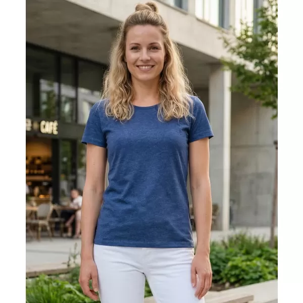  Frauen t -Shirt mit kurzen Ärmeln SAM 73 LTSR615 DUNKELBLAU 