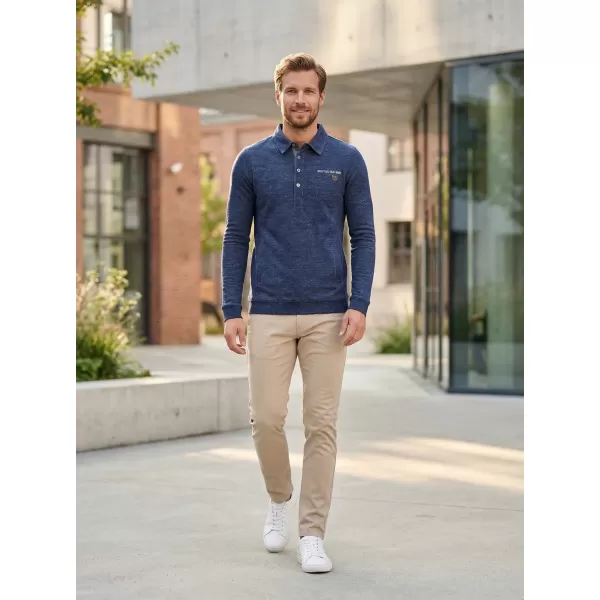  Herren-Sweatshirt KIXMI JASPER DUNKELBLAUE HIGHLIGHTS 