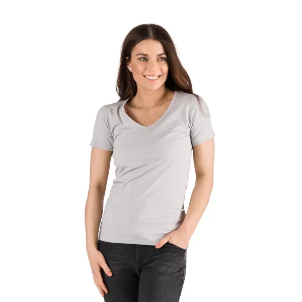  Frauen t -Shirt mit kurzen Ärmeln SAM 73 MELEKA LTSR614 HELLGRAU 