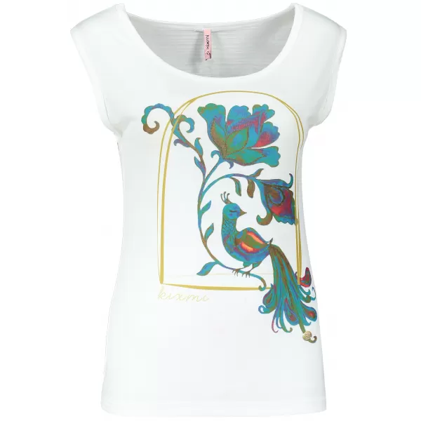  Damen-T-Shirt KIXMI JACKIE WEIß 