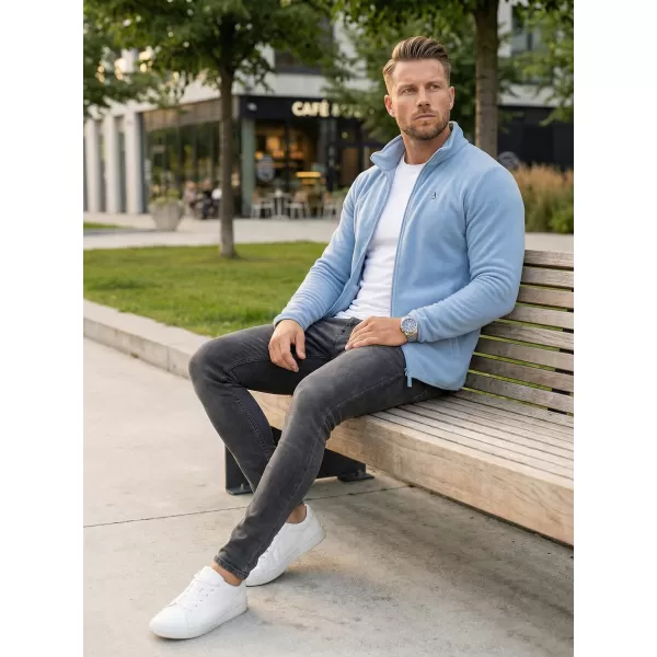  Fleece-Sweatshirt für Herren ALTISPORT DANER MSWR237 HELLBLAU 