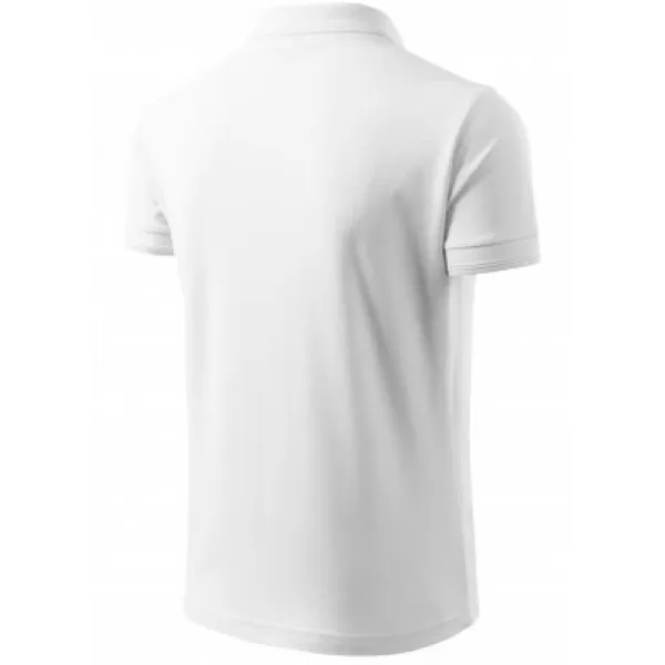  Herren-T-Shirt mit Kragen MALFINI PIQUE POLO 203 WEIß 