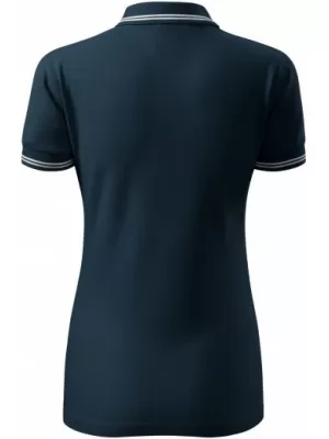 Damen-T-Shirt mit Kragen MALFINI URBAN 220 MARINEBLAU