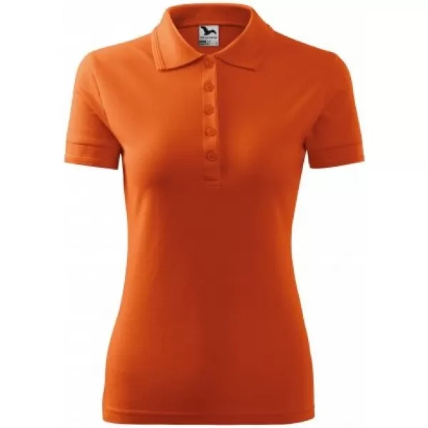  Damen-T-Shirt mit Kragen MALFINI PIQUE POLO 210 ORANGE 