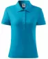 Damen-T-Shirt mit Kragen MALFINI COTTON 213 TÜRKIS