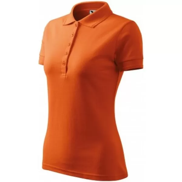  Damen-T-Shirt mit Kragen MALFINI PIQUE POLO 210 ORANGE 