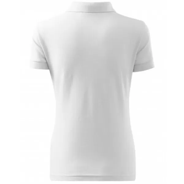  Damen-T-Shirt mit Kragen MALFINI COTTON 213 WEIß 