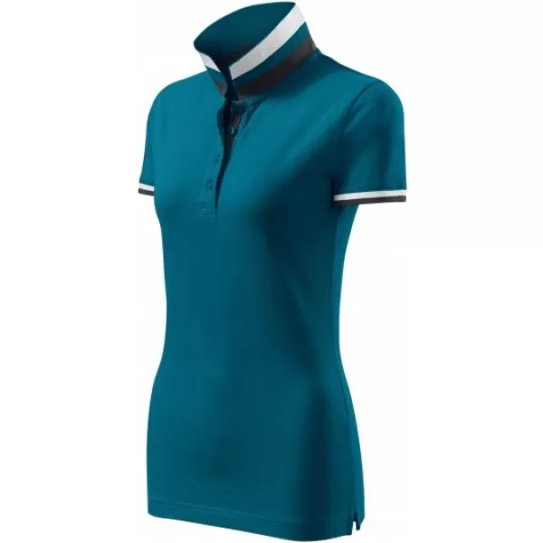  Damen-T-Shirt mit Kragen MALFINI PREMIUM COLLAR UP 257 KEROSIN 