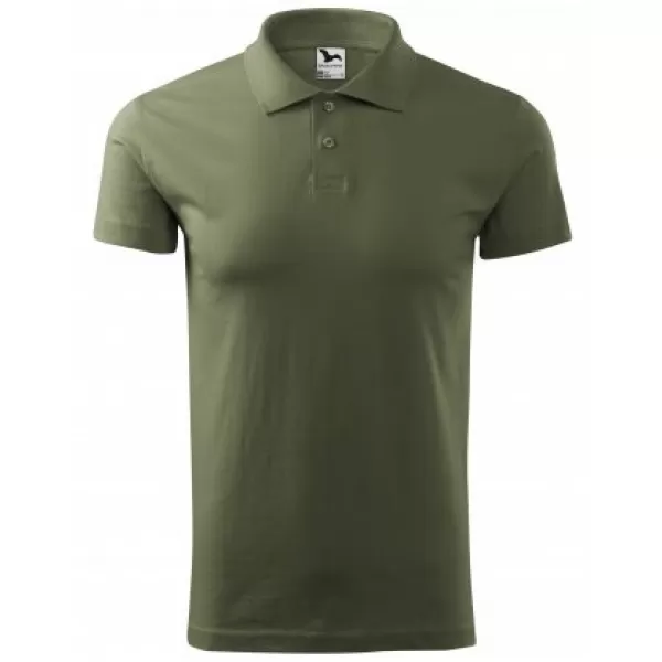  Herren-T-Shirt mit Kragen MALFINI SINGLE J. 202 KHAKI 