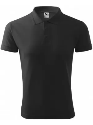 Herren-T-Shirt mit Kragen MALFINI PIQUE POLO 203 ANTHRAZIT-HIGHLIGHT