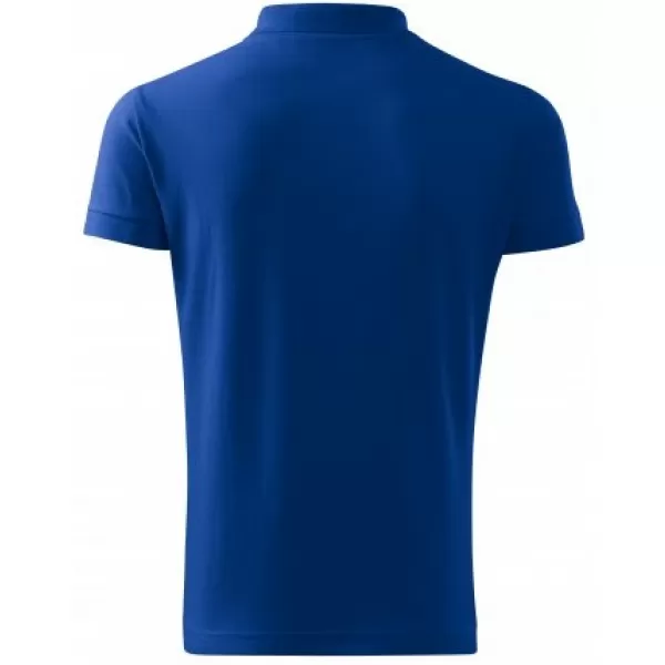  Herren-T-Shirt mit Kragen MALFINI HEAVY 215 KÖNIGSBLAU 