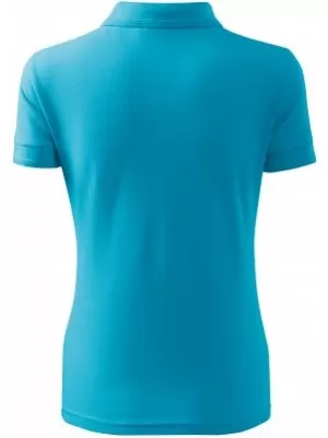 Damen-T-Shirt mit Kragen MALFINI PIQUE POLO 210 TÜRKIS