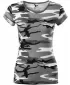 Damen-T-Shirt MALFINI CAMO PURE 122 TARNGRAU
