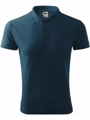 Herren-T-Shirt mit Kragen MALFINI PIQUE POLO 203 MARINEBLAU