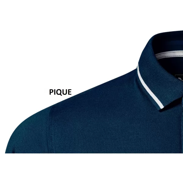  Herren-T-Shirt mit Kragen MALFINI PREMIUM PERFECTION PLAIN 251 MARINEBLAU 