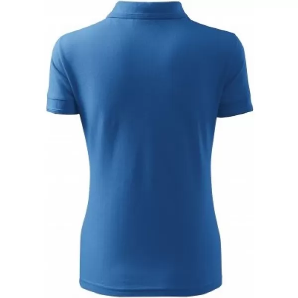  Damen-T-Shirt mit Kragen MALFINI PIQUE POLO 210 AZURBLAU 
