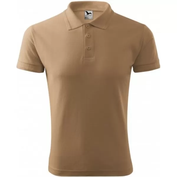  Herren-T-Shirt mit Kragen MALFINI PIQUE POLO 203 SANDIG 