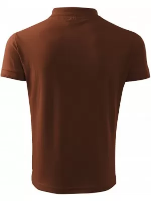 Herren-T-Shirt mit Kragen MALFINI PIQUE POLO 203 SCHOKOLADE