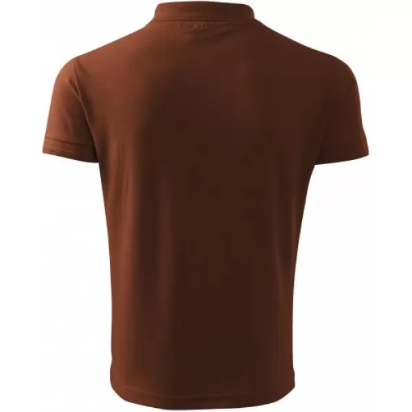  Herren-T-Shirt mit Kragen MALFINI PIQUE POLO 203 SCHOKOLADE 
