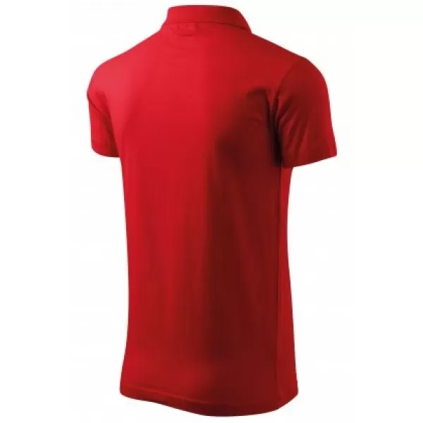  Herren-T-Shirt mit Kragen MALFINI SINGLE J. 202 ROT 