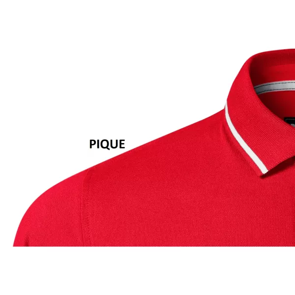  Herren-T-Shirt mit Kragen MALFINI PREMIUM PERFECTION PLAIN 251 ROTE FORMEL 