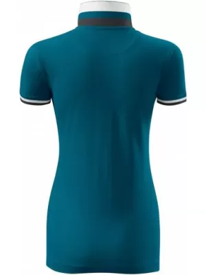 Damen-T-Shirt mit Kragen MALFINI PREMIUM COLLAR UP 257 KEROSIN