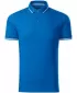 Herren-T-Shirt mit Kragen MALFINI PREMIUM PERFECTION PLAIN 251 SCHNORCHEL BLAU