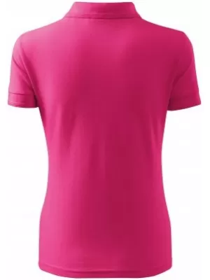 Damen-T-Shirt mit Kragen MALFINI PIQUE POLO 210 MAGENTA
