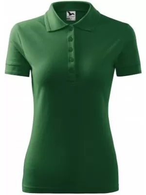 Damen-T-Shirt mit Kragen MALFINI PIQUE POLO 210 FLASCHENGRÜN