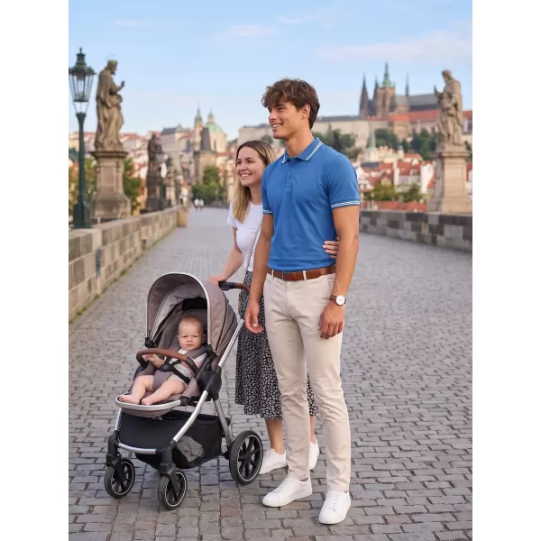  Herren-T-Shirt mit Kragen MALFINI URBAN 219 AZURBLAU 