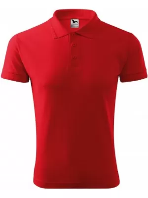 Herren-T-Shirt mit Kragen MALFINI PIQUE POLO 203 ROT