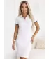 Damenkleid mit Kragen MALFINI PREMIUM DRESS UP 271 WEIß