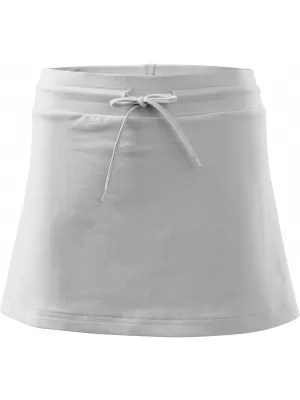 Damenrock mit Shorts MALFINI TWO IN ONE 604 WEIß