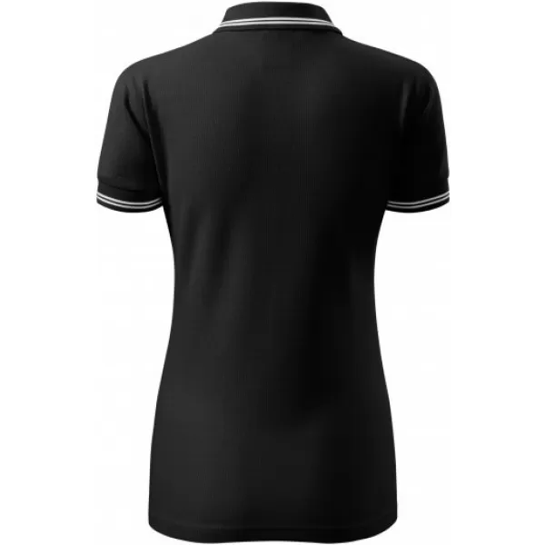  Damen-T-Shirt mit Kragen MALFINI URBAN 220 SCHWARZ 