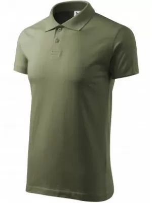 Herren-T-Shirt mit Kragen MALFINI SINGLE J. 202 KHAKI