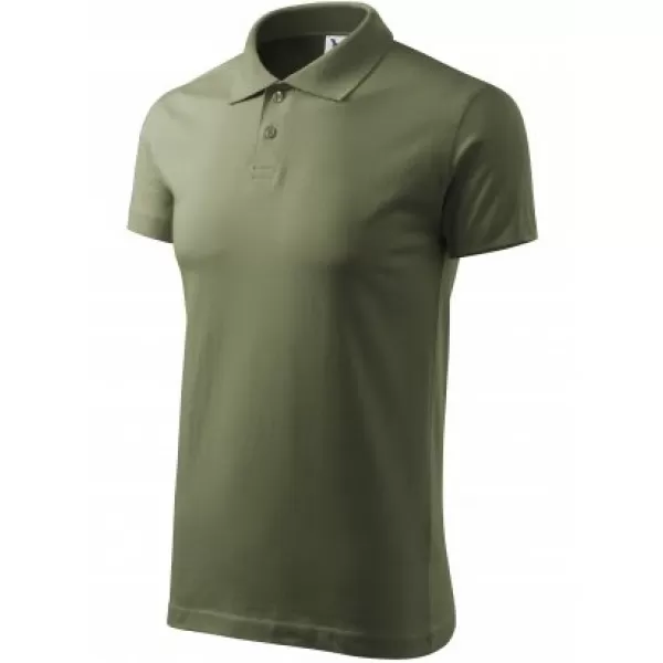  Herren-T-Shirt mit Kragen MALFINI SINGLE J. 202 KHAKI 